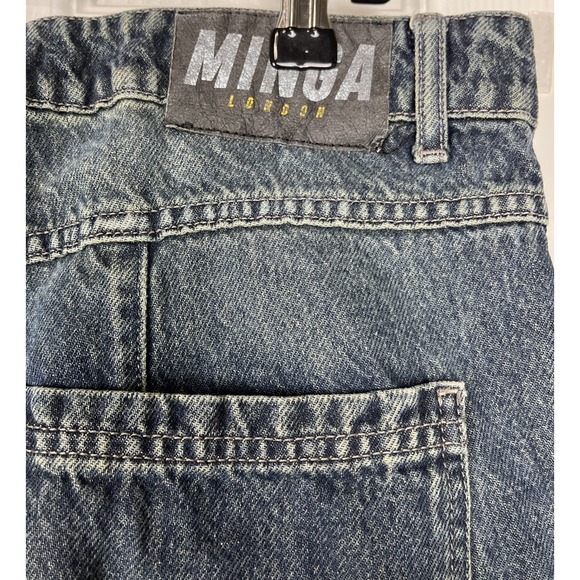 MINGA London Wide Leg‎ Cargo Jeans Y2K Grunge Baggy Unisex 34/30 - Picture 6 of 8